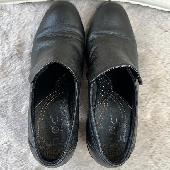 b.o.c. | Black Slip-On Stacked Heel Shoe - Picture 7 of 13